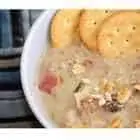 Leek Potato Mushroom Cheddar Soup 1