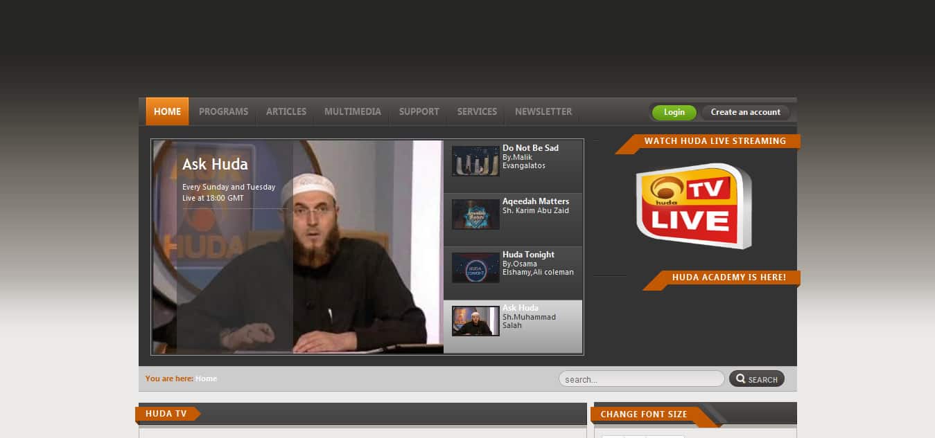 A new upgraded version of Huda TV website is almost out 1