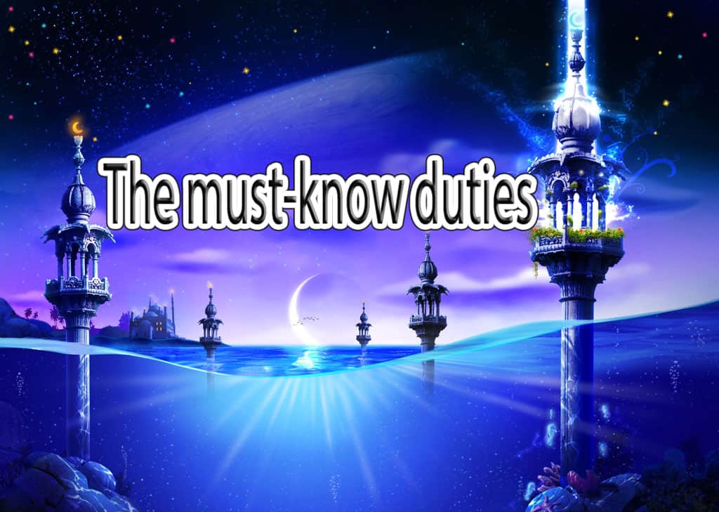 The must-know duties 1